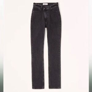 Black Straight-leg Abercrombie jeans